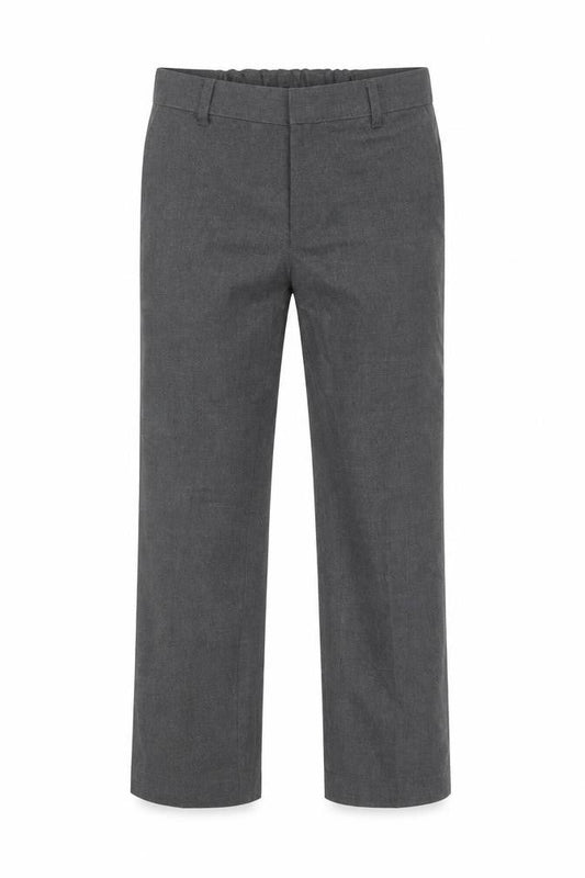 Marks and Spencer Boys Grey  Polyester Dress Pants Trousers Size 8-9 Years  Regular Button - School Wear
