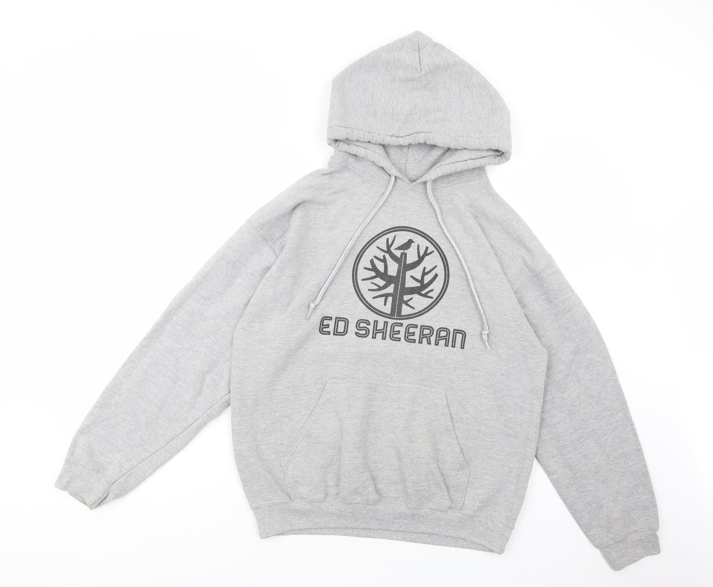 Gildan Womens Grey  Cotton Pullover Hoodie Size M  Pullover - Ed Sheeran