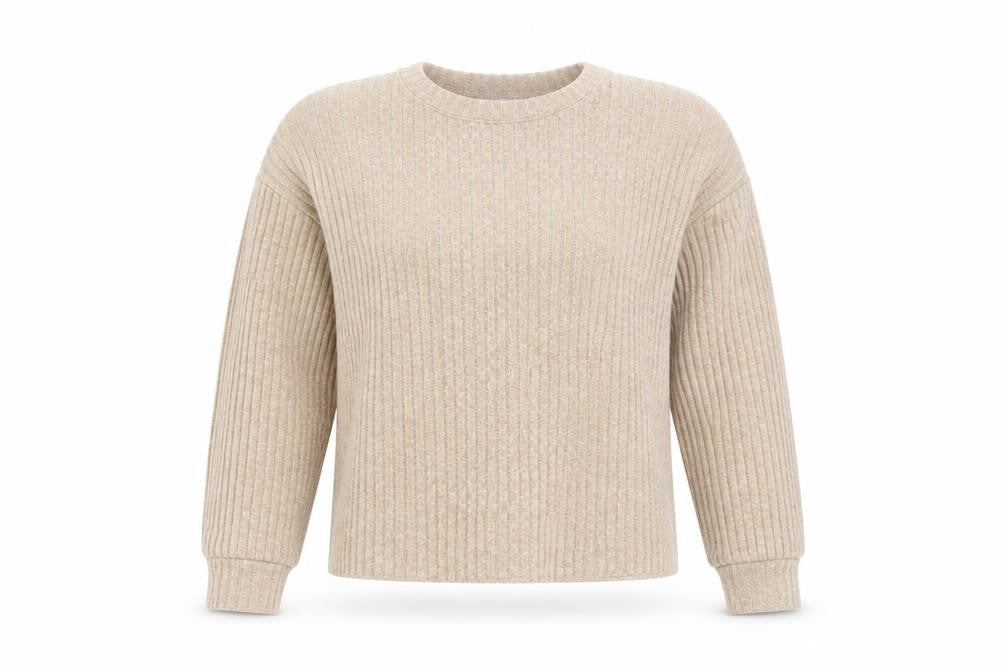 Womens UK Size S Zara Beige Pullover Jumper