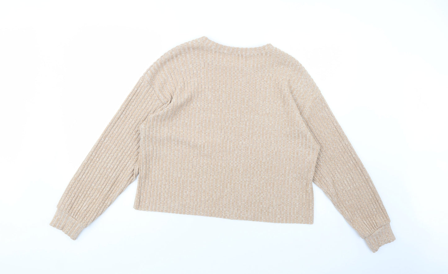Womens UK Size S Zara Beige Pullover Jumper