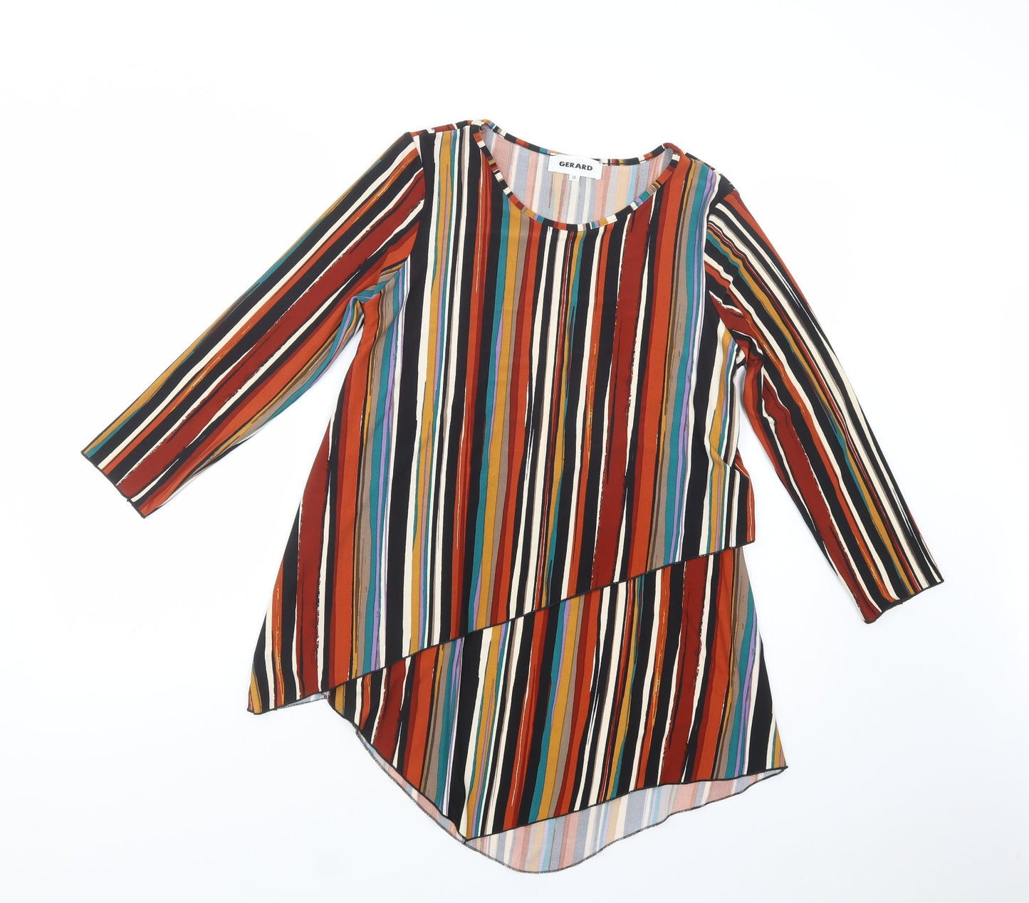 Womens UK Size 10 Gerard Brown Basic Blouse
