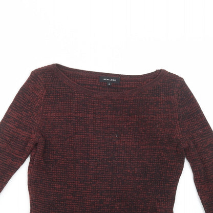 Womens UK Size 8 New Look Red Pullover Jumper