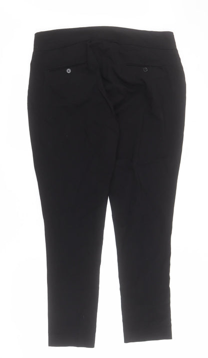 Womens UK Size 16 Yours Regular Fit Carrot Black Trousers