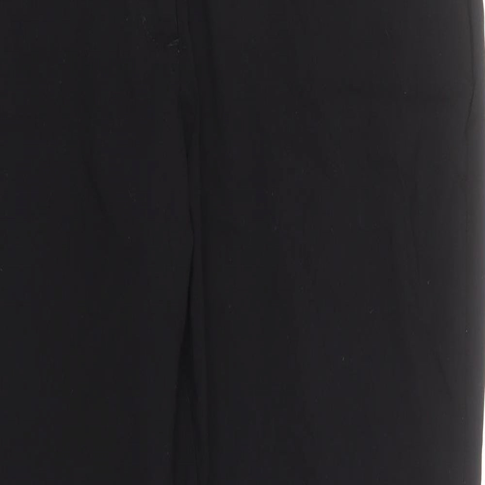 Womens UK Size 16 Yours Regular Fit Carrot Black Trousers
