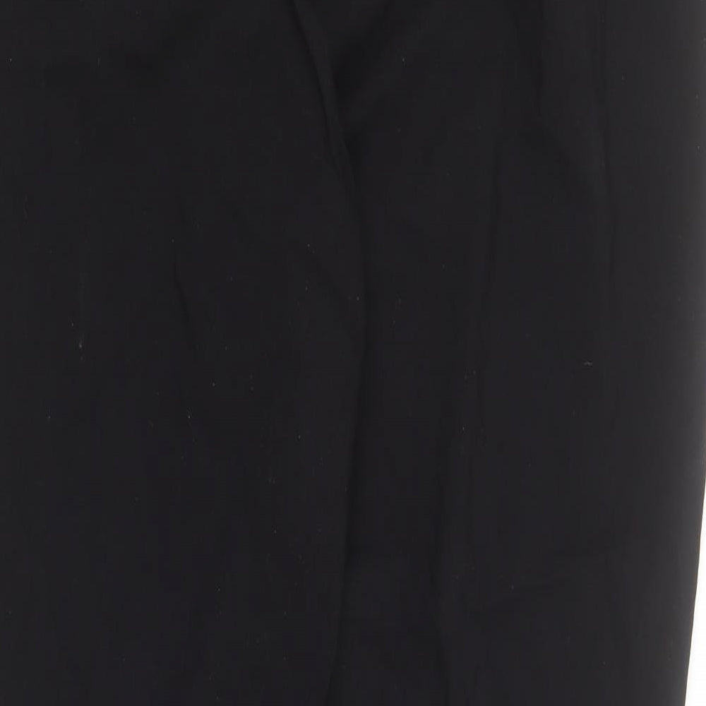 Womens UK Size 16 Yours Regular Fit Carrot Black Trousers