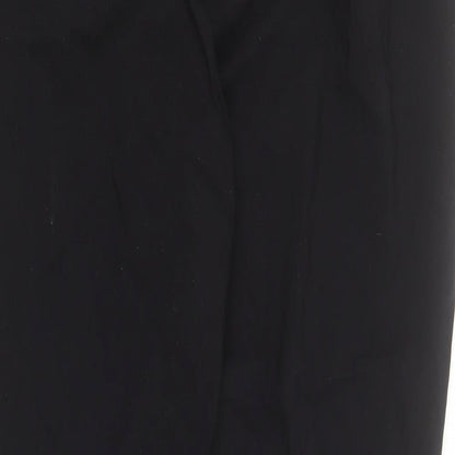 Womens UK Size 16 Yours Regular Fit Carrot Black Trousers
