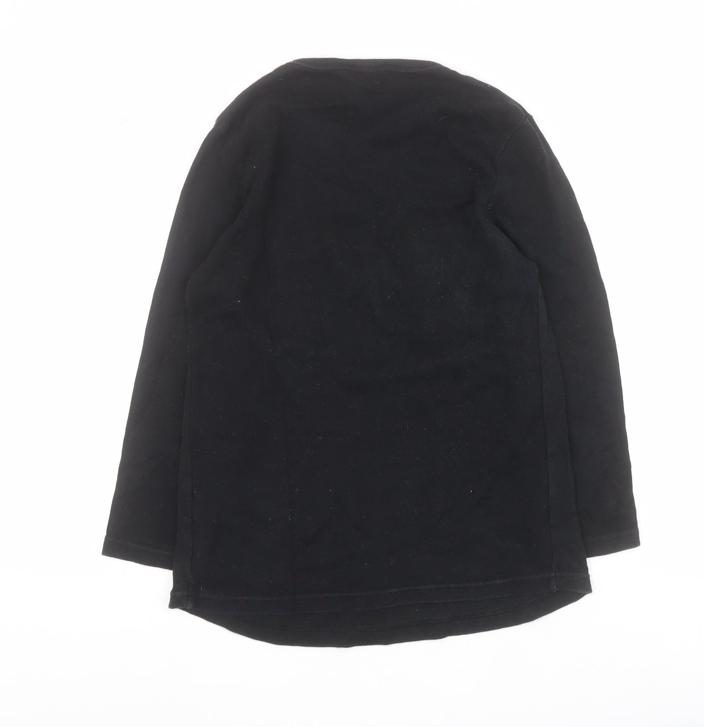 Womens UK Size 10 Dorothy Perkins Black Basic T-Shirt