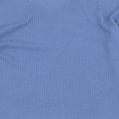 SheIn Womens Blue V-Neck  Polyester Pullover Jumper Size L