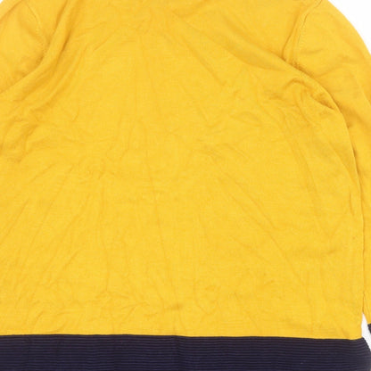 Womens UK Size M Stock Shop Yellow Henley Jumper