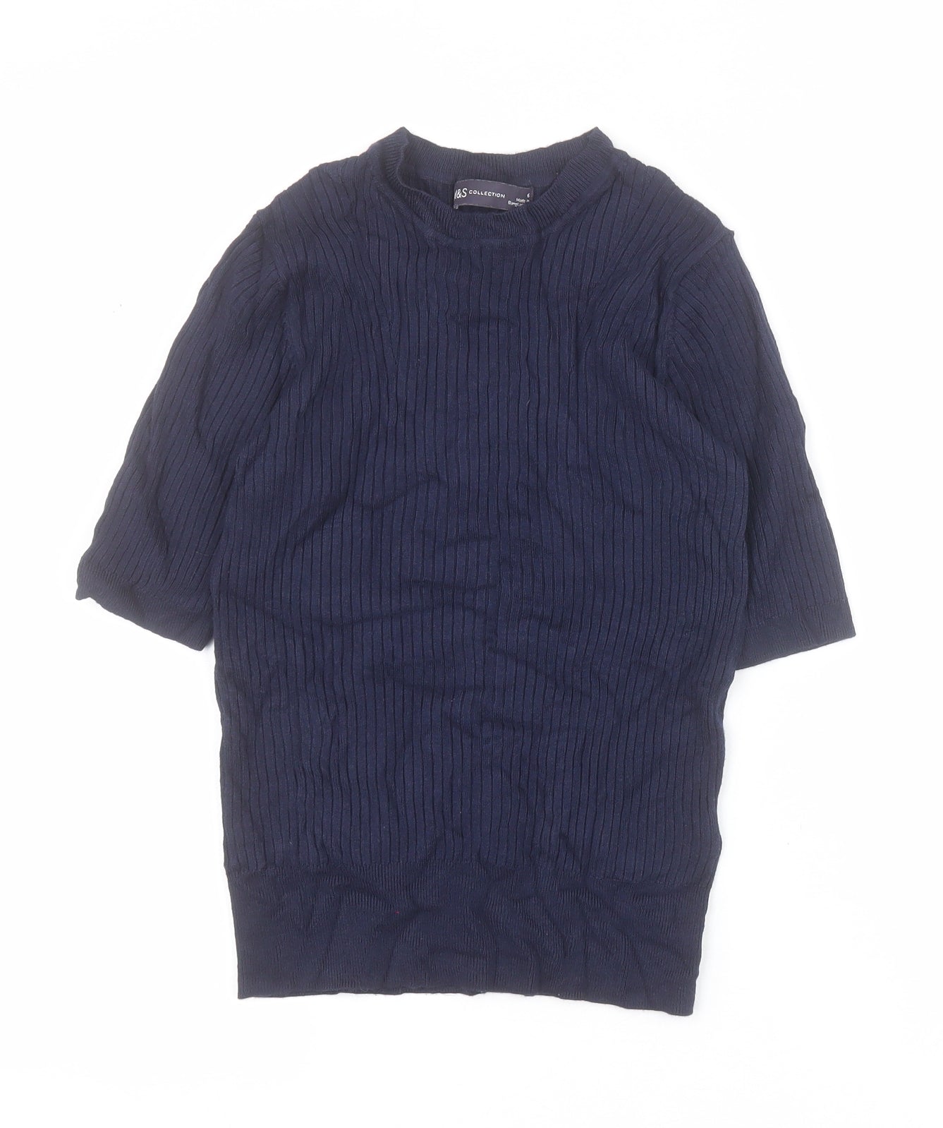 Womens UK Size 6 Marks and Spencer Blue Pullover Jumper