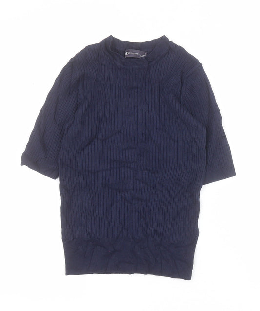 Womens UK Size 6 Marks and Spencer Blue Pullover Jumper