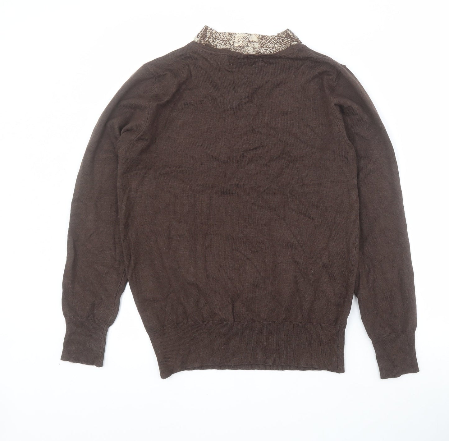 Womens UK Size M Paramour Brown Pullover Jumper