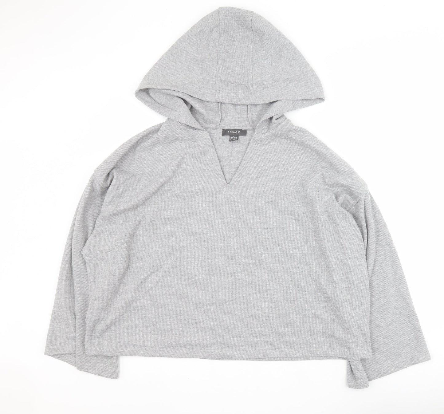 Primark Womens Grey  Polyester Pullover Hoodie Size M  Pullover