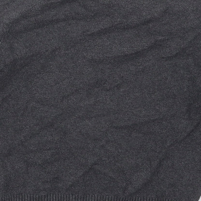 NEXT Boys Grey V-Neck  Cotton Pullover Jumper Size 5-6 Years  Pullover
