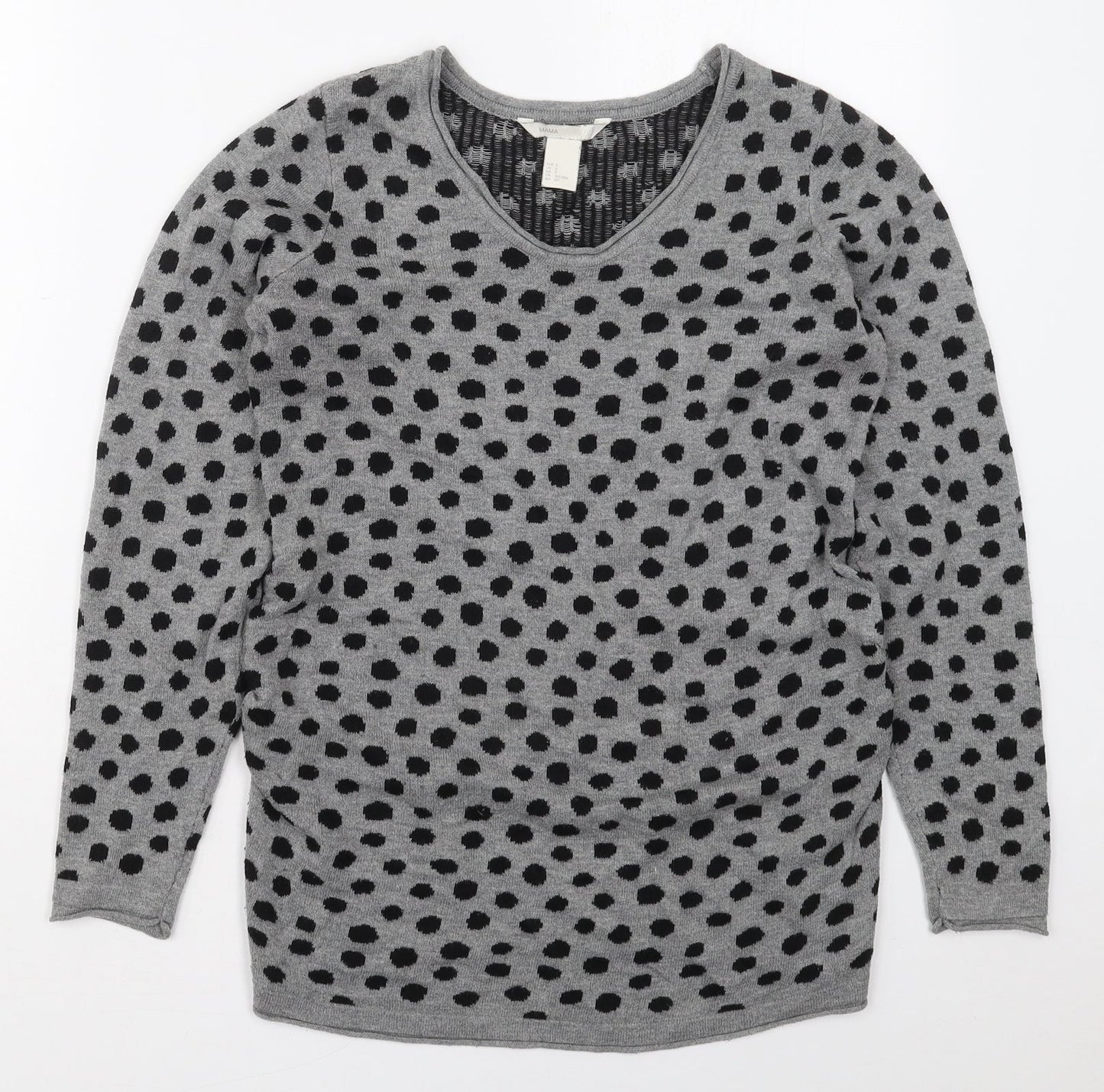 Womens UK Size S H&M Grey Pullover Jumper