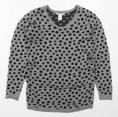 Womens UK Size S H&M Grey Pullover Jumper