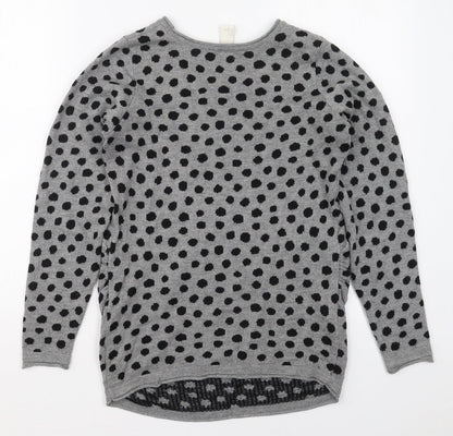 Womens UK Size S H&M Grey Pullover Jumper