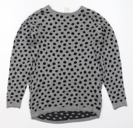 Womens UK Size S H&M Grey Pullover Jumper