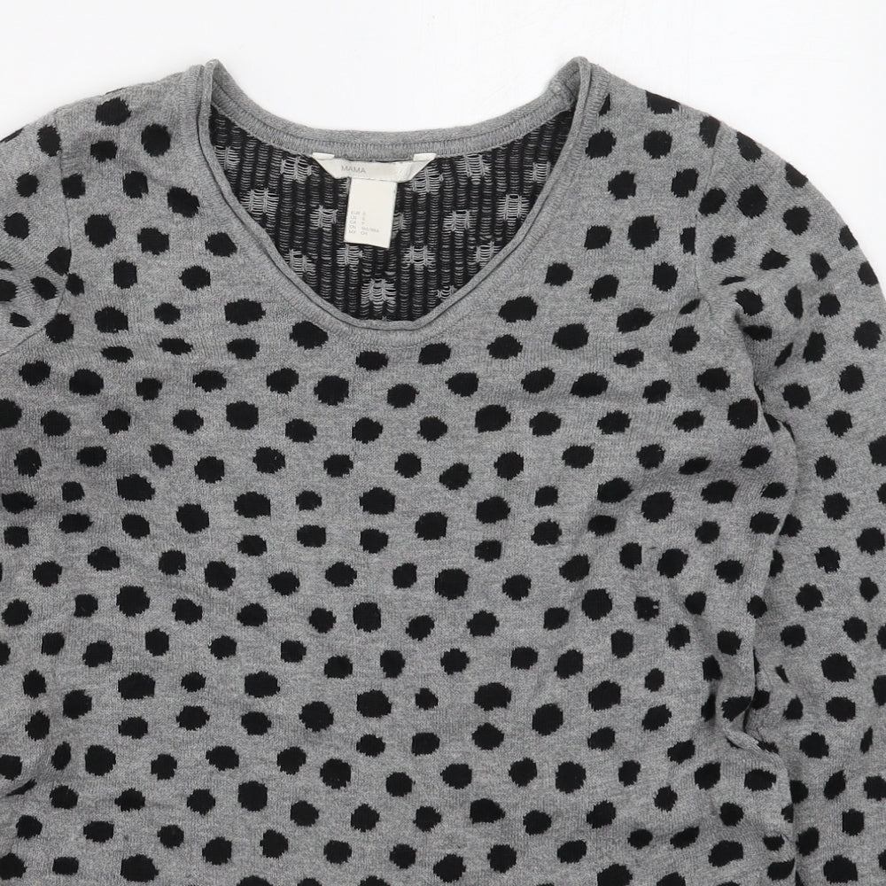 Womens UK Size S H&M Grey Pullover Jumper