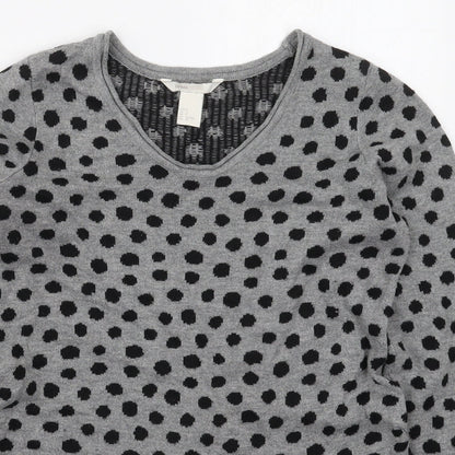 Womens UK Size S H&M Grey Pullover Jumper