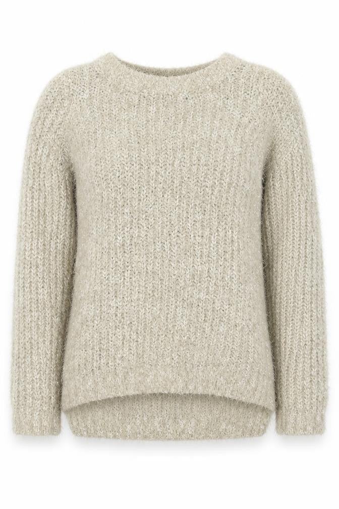Womens UK Size 6 F&F Beige Pullover Jumper