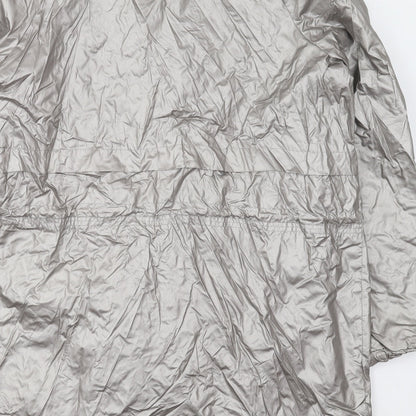 George Womens Silver   Jacket Coat Size 14  Zip