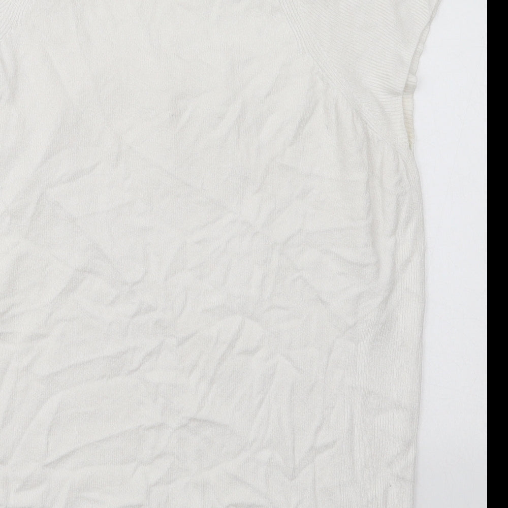 Womens UK Size 16 Marks and Spencer White Pullover Jumper