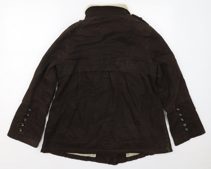 NEXT Womens Brown   Jacket Coat Size 10  Zip