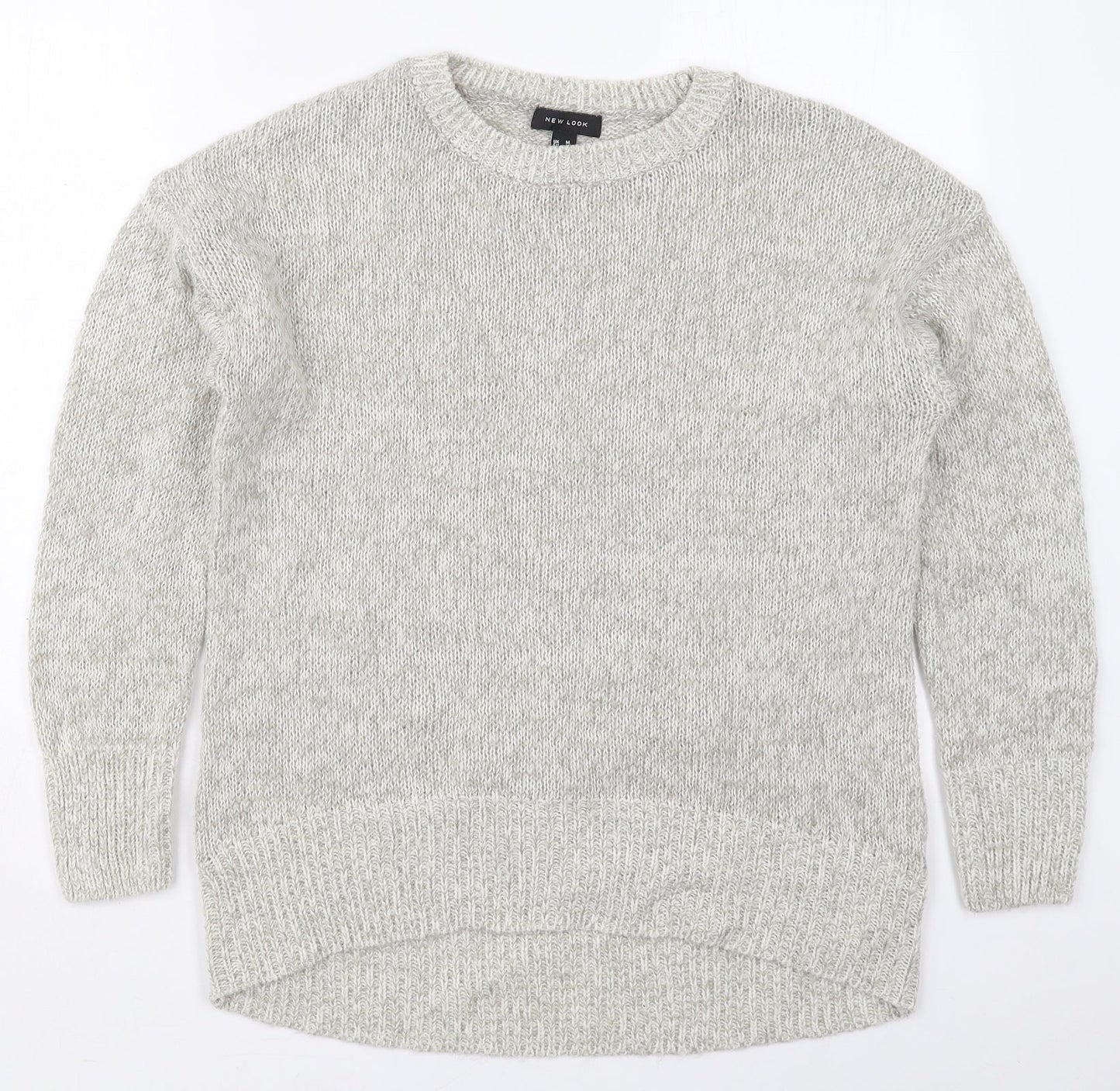 Womens UK Size M New Look Grey Pullover Jumper