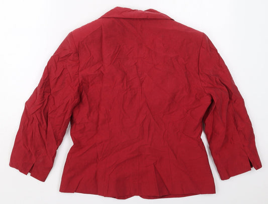 Alex & Co Womens Red   Jacket  Size 10  Button