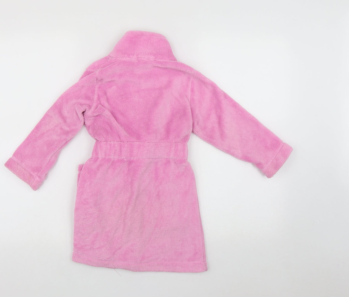 Cherokee Girls Pink Solid Polyester Cami Robe Size 2-3 Years  Tie - Belt included