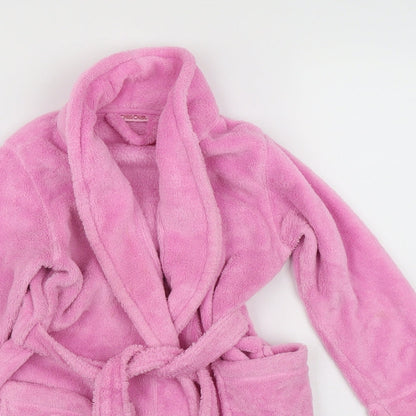 Cherokee Girls Pink Solid Polyester Cami Robe Size 2-3 Years  Tie - Belt included