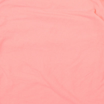 Primark Girls Pink Roll Neck  Polyester Pullover Jumper Size 9-10 Years   - GIRL POWER FOREVER
