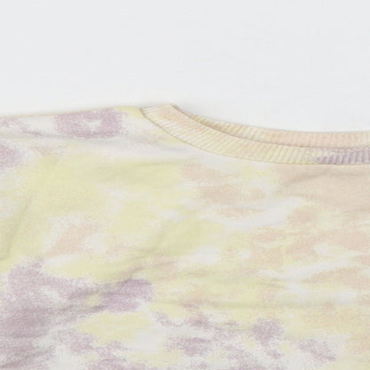 Nutmeg Girls Multicoloured Geometric Cotton Kimono Blouse Size 2 Years Roll Neck  - 1 1/2 - 2 years