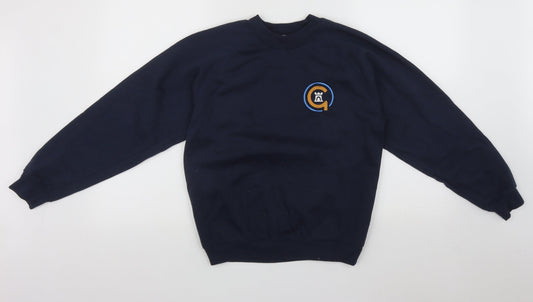 Trutex Mens Blue Roll Neck  Polyester Pullover Jumper Size S