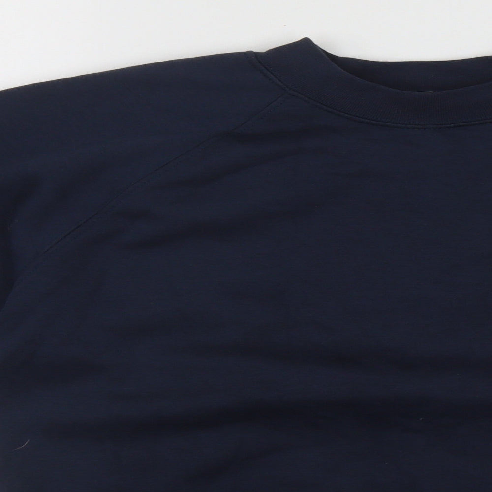 Trutex Mens Blue Roll Neck  Polyester Pullover Jumper Size S