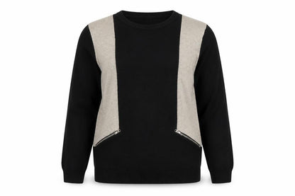 Womens UK Size M Paramour Multicoloured Henley Jumper
