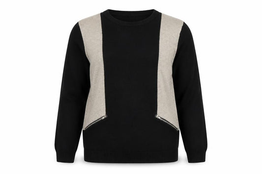 Womens UK Size M Paramour Multicoloured Henley Jumper