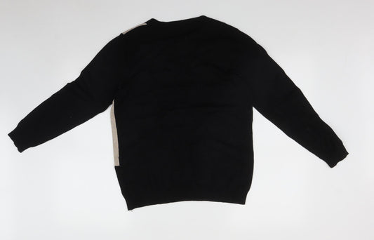 Womens UK Size M Paramour Multicoloured Henley Jumper