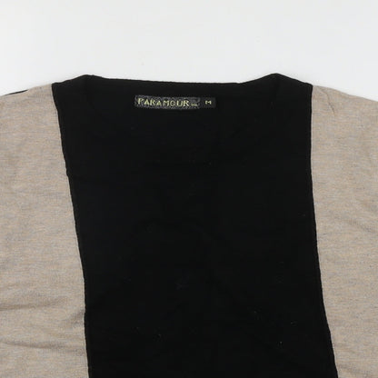 Womens UK Size M Paramour Multicoloured Henley Jumper