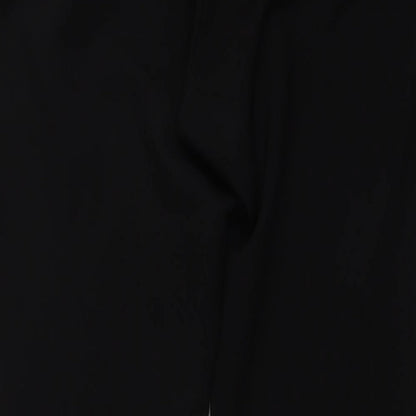 AMARANTO Womens Black  Polyester Trousers  Size 18 L30 in Regular Zip - Button Fastening