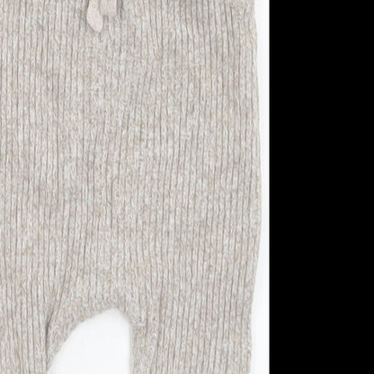 George Girls Beige  Viscose Capri Trousers Size 3-6 Months  Tie
