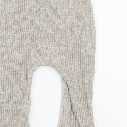 George Girls Beige  Viscose Capri Trousers Size 3-6 Months  Tie