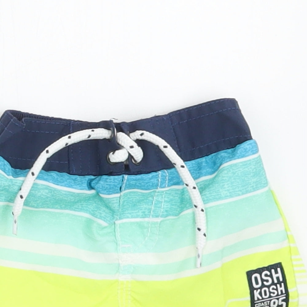 Oshkosh Boys Multicoloured Striped Polyester Cropped Trousers Size 3-6 Months  Tie - Shorts