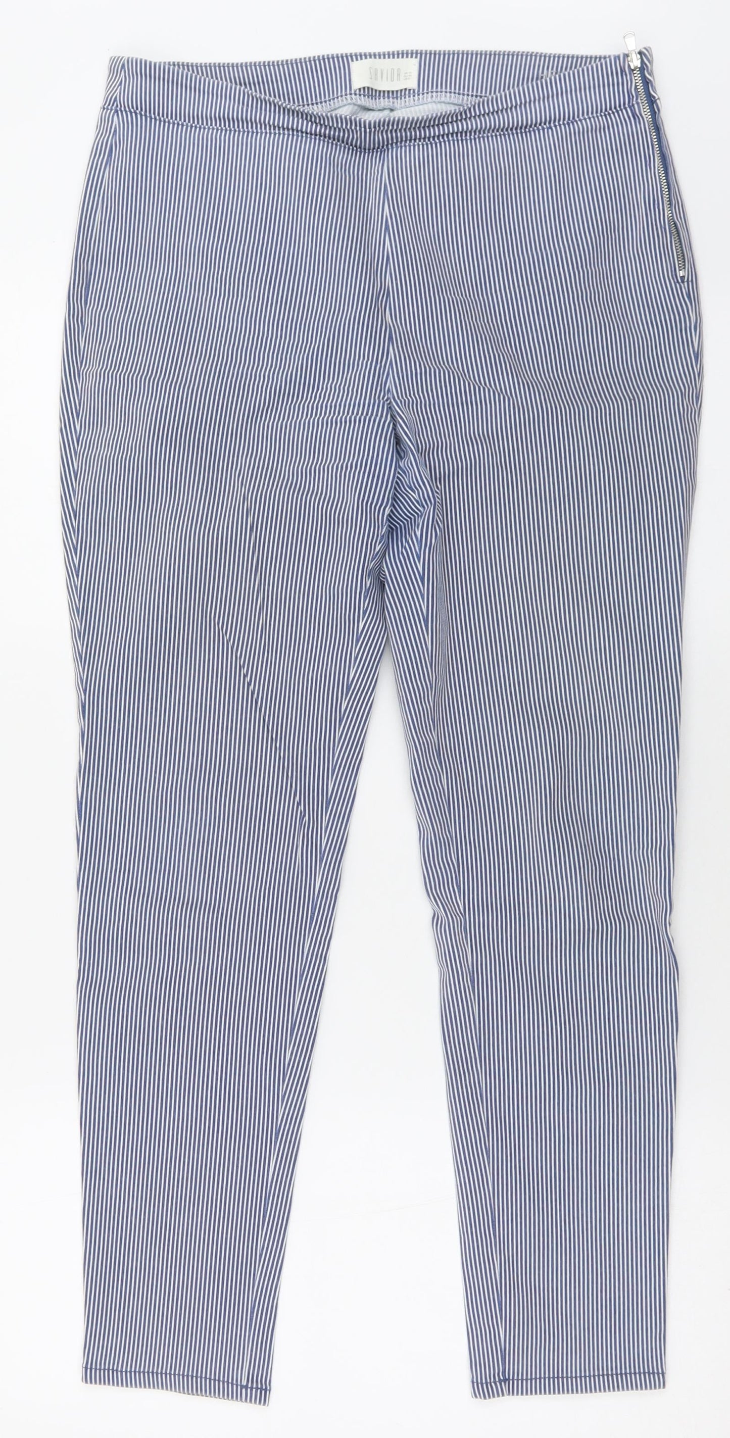 Womens UK Size 12 Savida Regular Fit  Blue Trousers