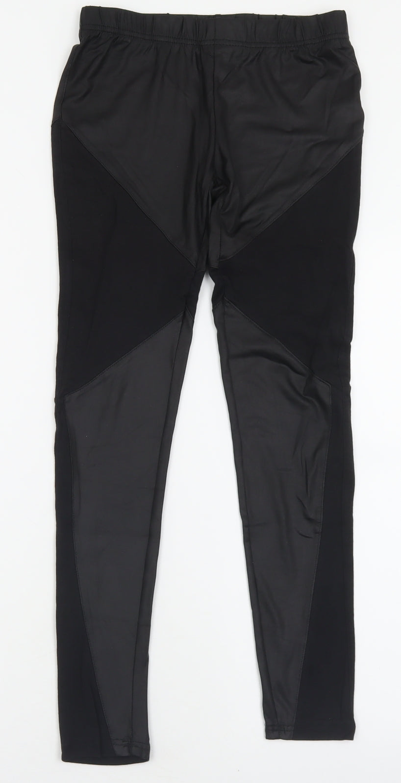 Club London Womens Black  Cotton Capri Leggings Size S L26 in