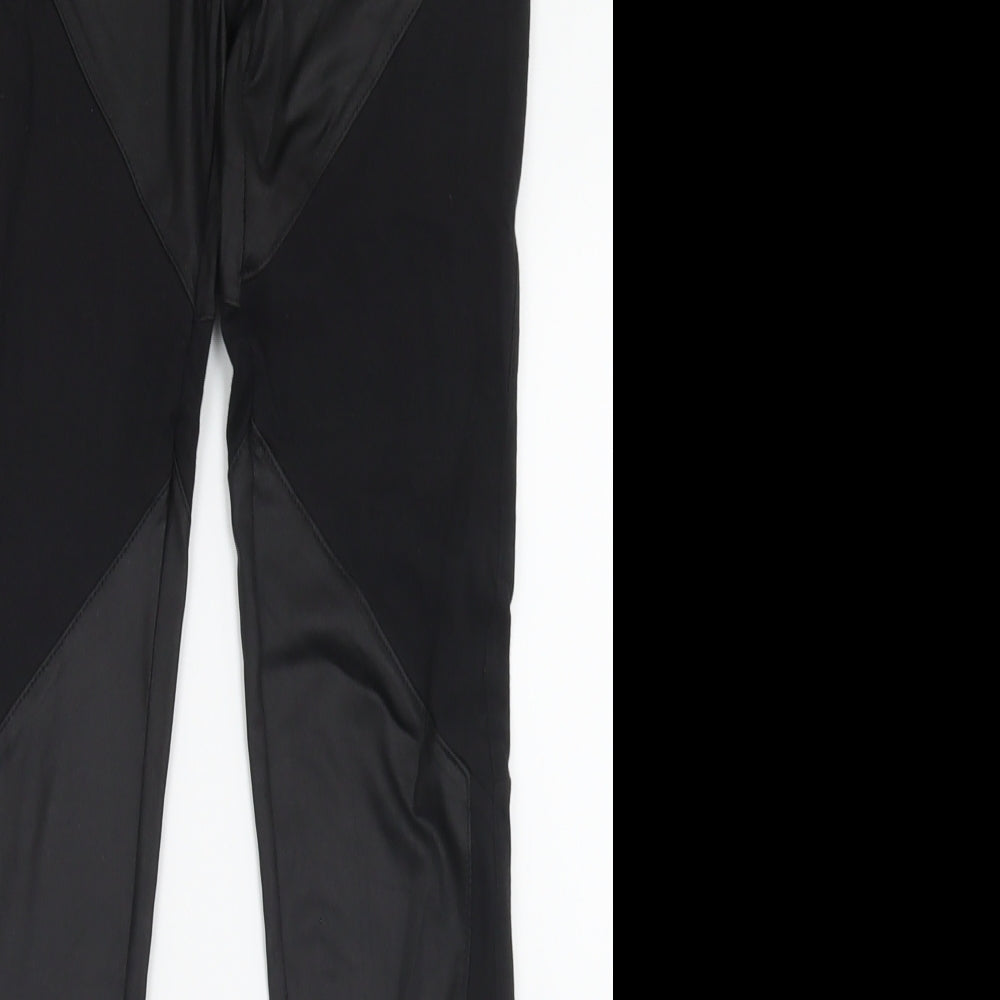 Club London Womens Black  Cotton Capri Leggings Size S L26 in