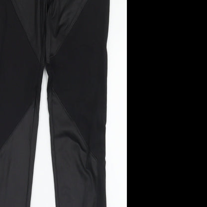 Club London Womens Black  Cotton Capri Leggings Size S L26 in