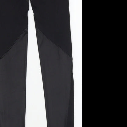 Club London Womens Black  Cotton Capri Leggings Size S L26 in