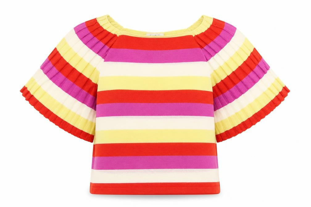 Womens UK Size S Gallery Multicoloured Basic T-Shirt